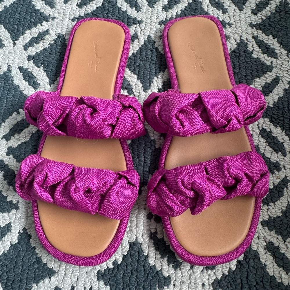 Target Fuchsia Ruffle Sandals